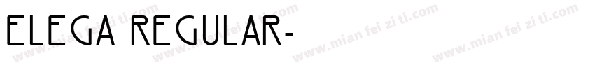 Elega Regular字体转换